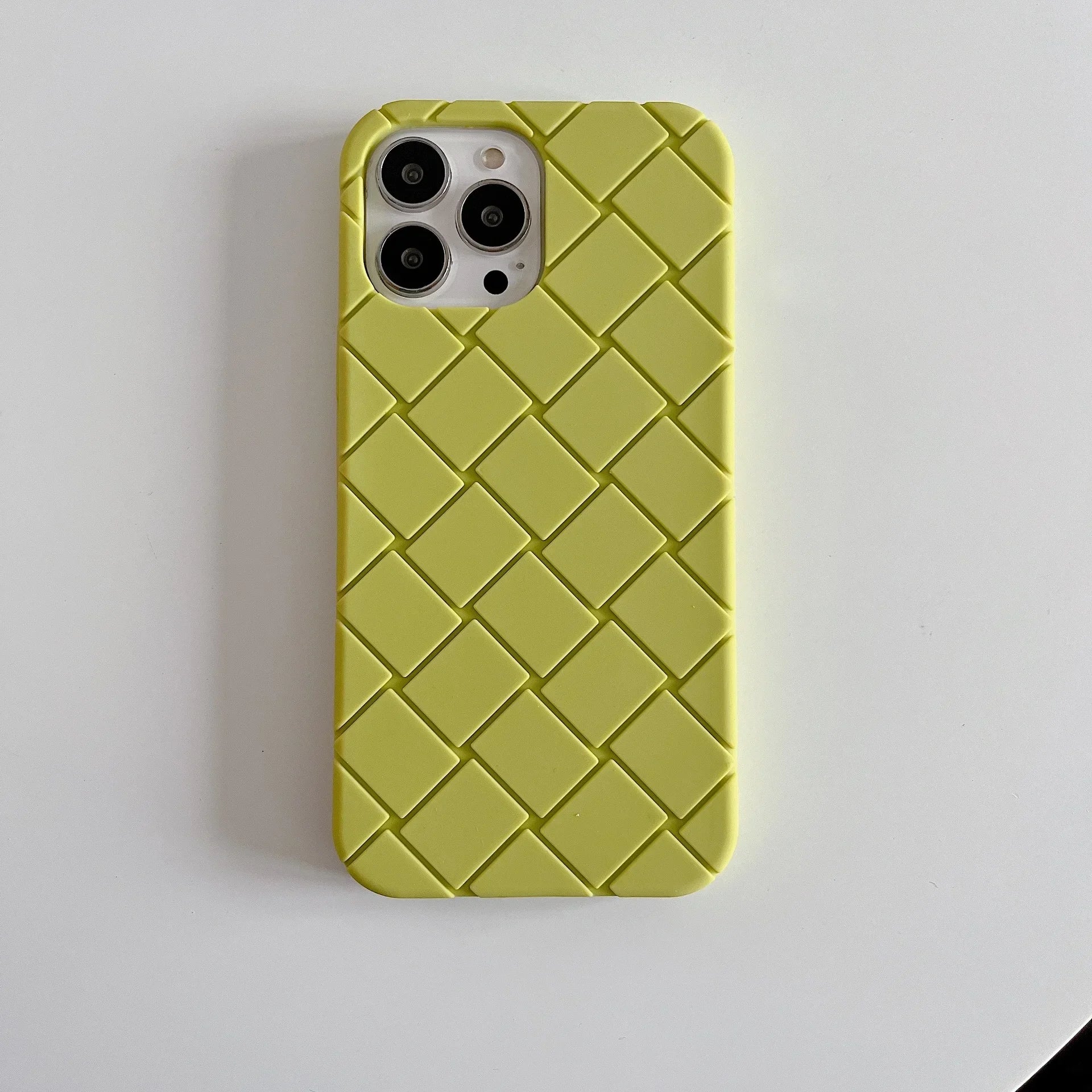 Luxury Woven Pattern Tpu Phone Case for iPhone 15 14 13 12 11 Pro Max Soft Silicone Rubber Back Cover for iPhone 15 14 Female