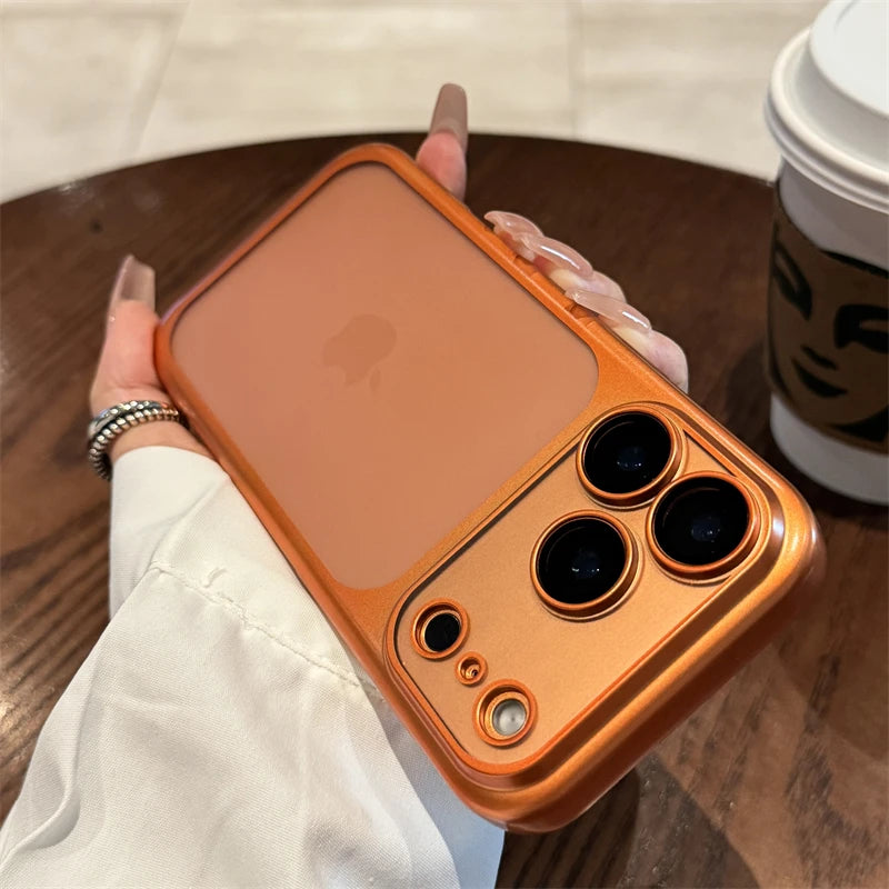 Luxury New Ultrathin UV Plating Matte Anti Slip 17 Pro Max Phone Case for iPhone 17 Lens Film Protect Translucent Hard PC Cover