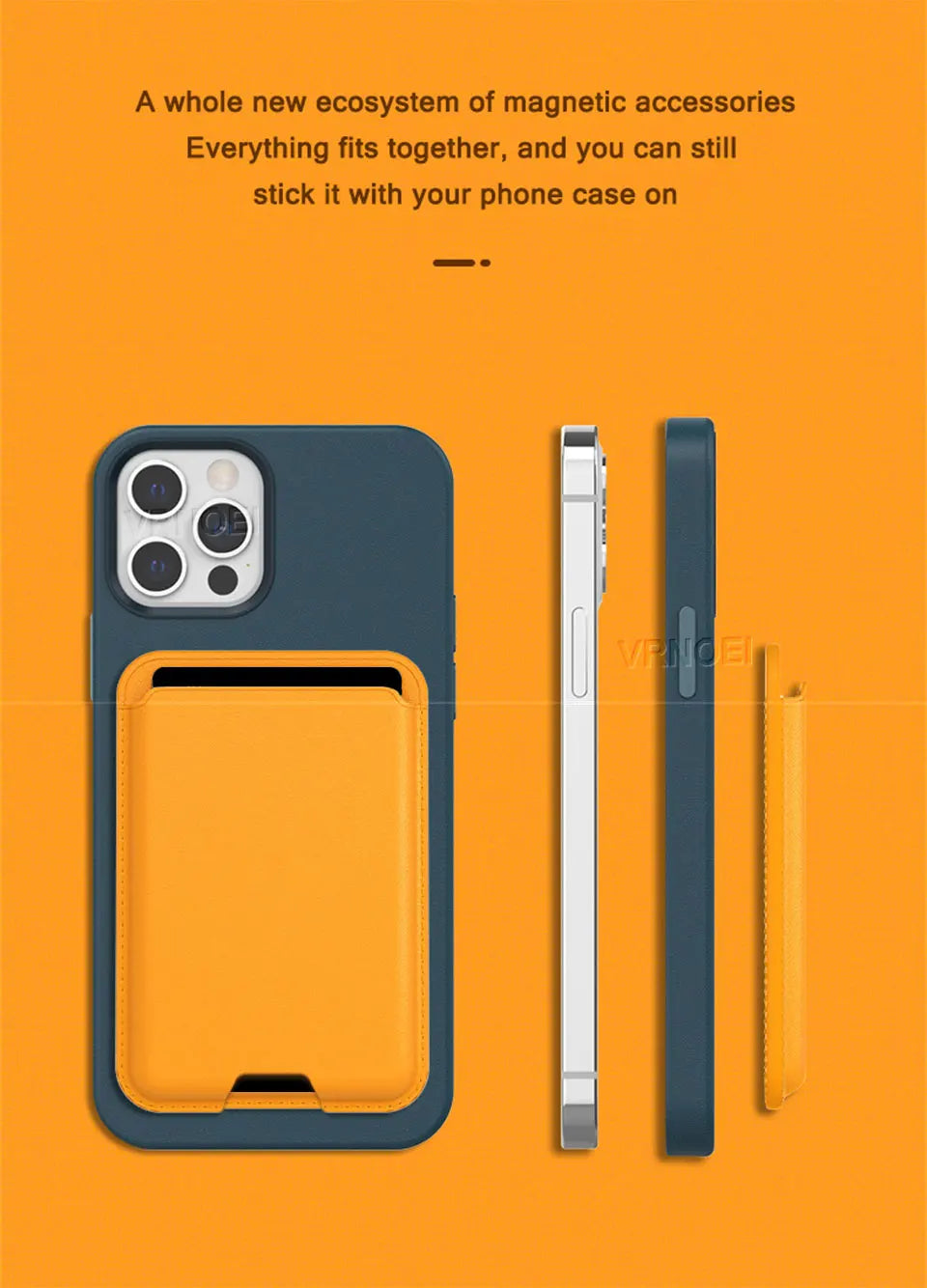 For Magsafe Leather Wallet For APPLE iPhone 16 12 13 14 15 17 Pro Max Plus Magnetic Card Holder Case Cover Accessories With Box