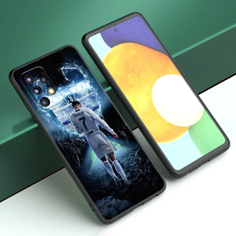 Neymar Mbappe Football Phone Case For Samsung A13 A22 A24 A32 4G A33 A34 A35 A52S A53 A54 A55 A73 5G A06 A12 A14 A15 A23 A51