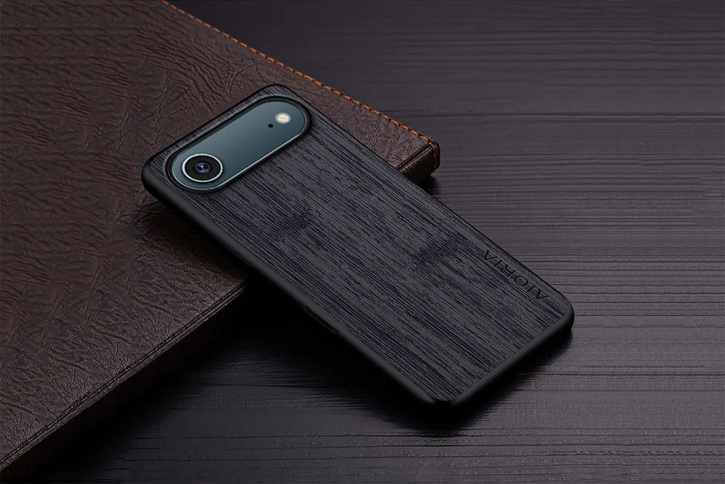 Case for iPhone 17 Pro Max Air case bamboo wood pattern Leather cover funda for iPhone 17 Pro Max coque case capa