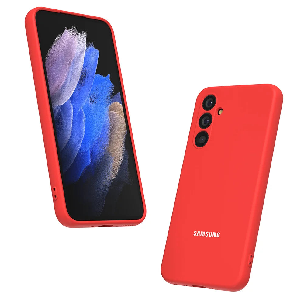 For Samsung Galaxy A17 A55 A35 A25 A15 A05S A56 A36 A26 A16 A06 Case Liquid Silicone Phone Back Cover For A54 A34 24 14 23 Shell