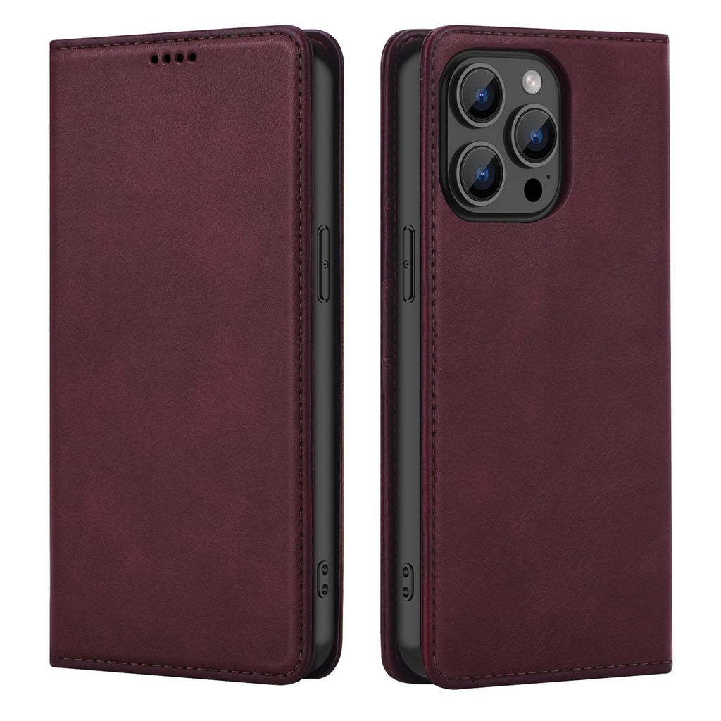 PU Leather Wallet Phone Case For iPhone 16E 16 Pro Max  15 Plus 14 13 12 Flip Cover Protective Magnetic With Picture Frame