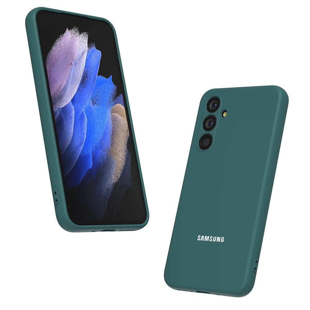 For Samsung Galaxy A17 A55 A35 A25 A15 A05S A56 A36 A26 A16 A06 Case Liquid Silicone Phone Back Cover For A54 A34 24 14 23 Shell