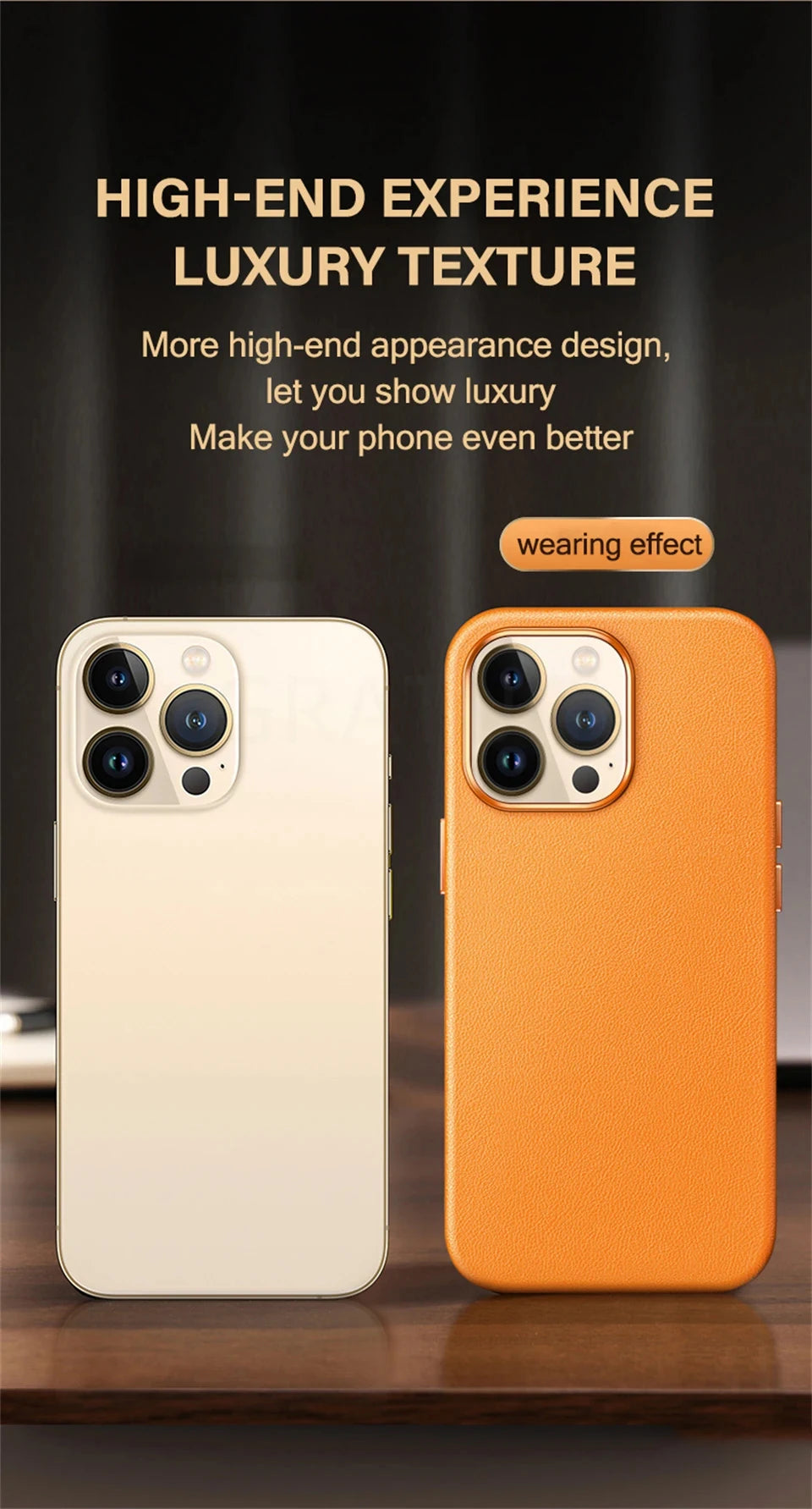 Official Original Animated Leather Cases for iPhone 16 13 14 15 Pro Max for Magsafe Magnetic Wireless Charging Cover For 15 Plus