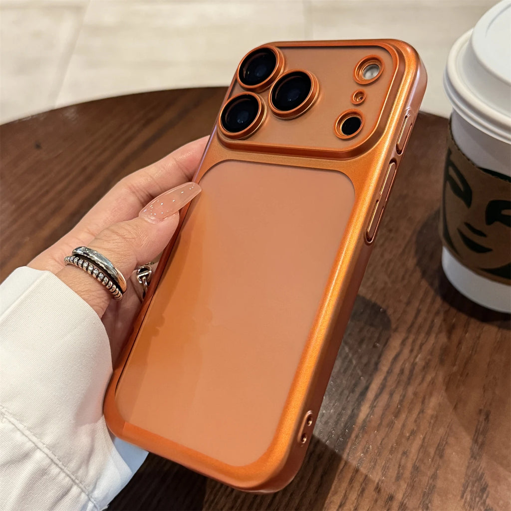 Luxury New Ultrathin UV Plating Matte Anti Slip 17 Pro Max Phone Case for iPhone 17 Lens Film Protect Translucent Hard PC Cover