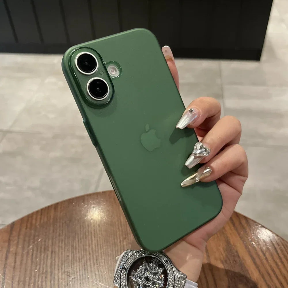 Ultra Thin PP Case For iPhone 17 16 15 14 13 12 11 Pro Max 16 15 Plus Matte Cover For iPhone 17 Air Slim Clear Shockproof Case