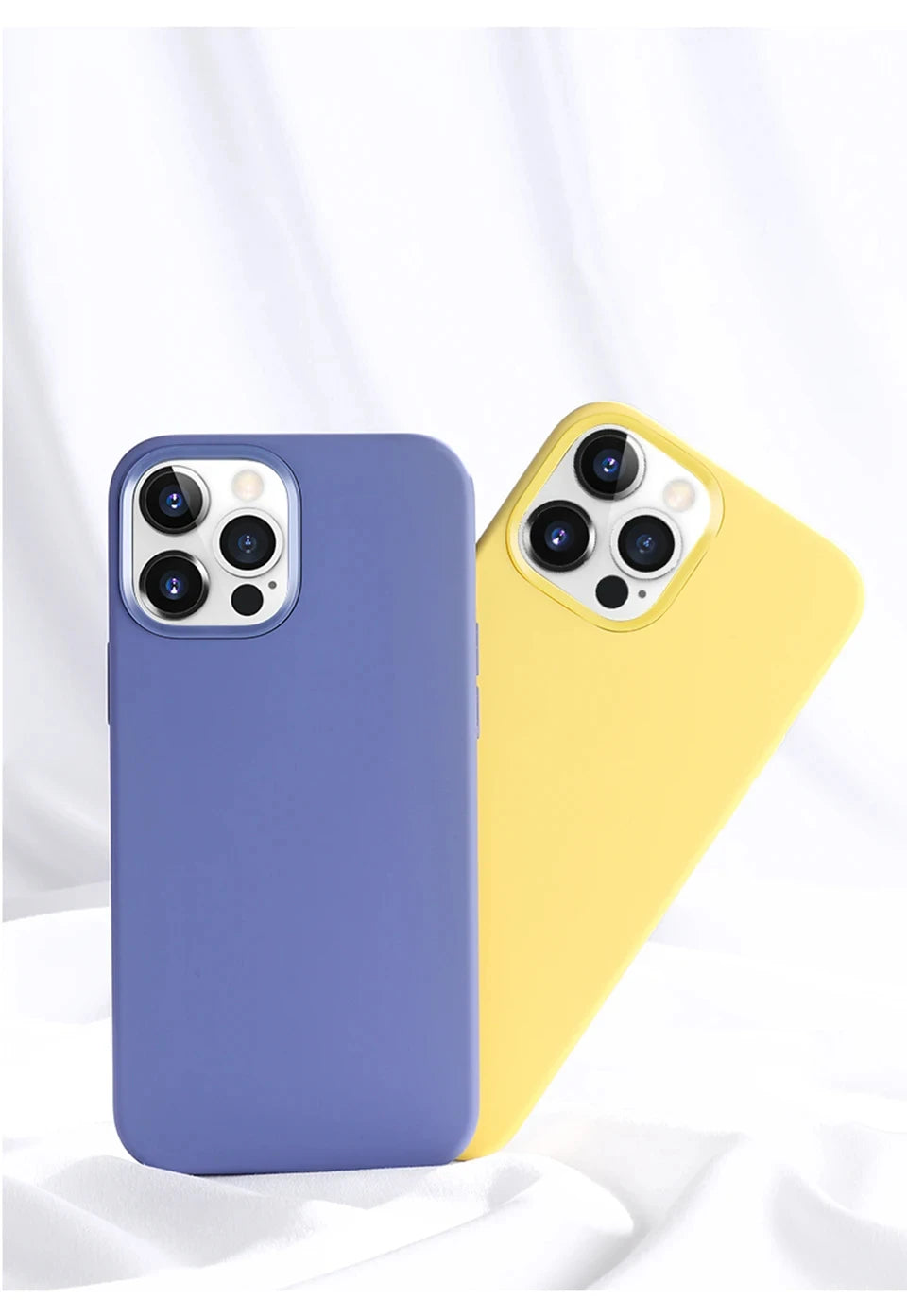 Luxury Liquid Silicone Case For iPhone 15 14 13 12 11 Pro Max Soft Cases For iPhone 12 13 mini X XR XS 8 7 Plus Shockproof Cover