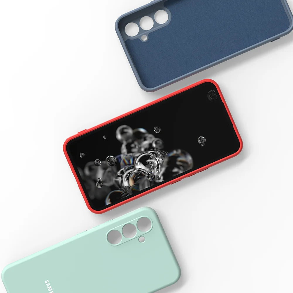 For Samsung Galaxy A17 A55 A35 A25 A15 A05S A56 A36 A26 A16 A06 Case Liquid Silicone Phone Back Cover For A54 A34 24 14 23 Shell