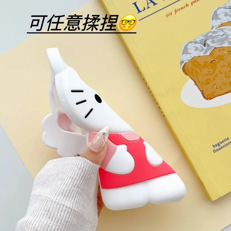 Hello Kitty 3D Cartoon Bow Case For iPhone 15 14 13 Pro Max 11 12 13 XR XS MAX 6 7 8 Plus SE Y2K Anti Fall Silicone Cases Cover