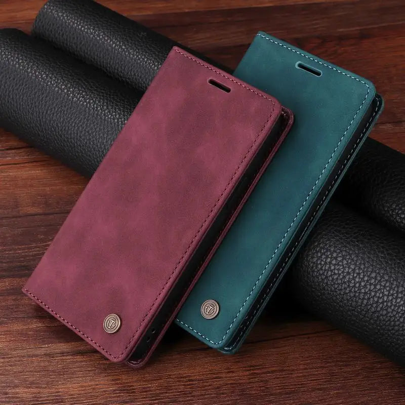 Leather Flip Case For iPhone 16 17 15 14 13 12 11 Pro Max Case For iPhone 17 Air 16E 13 12 X XR XS 6 8 7 Plus Shockproof Cover