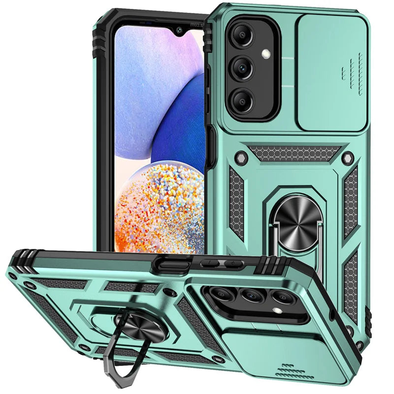 Funda For Samsung Galaxy A16 A26 A36 A56 5G Case Slide Lens Camera Protector Armor Phone Case For Galaxy A06 A 56 36 Back Cover