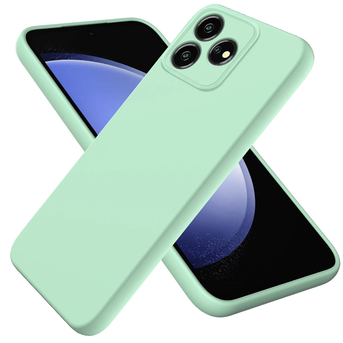 Shockproof Silicone Soft Case for ZTE Blade V50 Design 4G A54 A34 V40 Vita A52 V30, Smooth Touch Protective Cover Retail Package