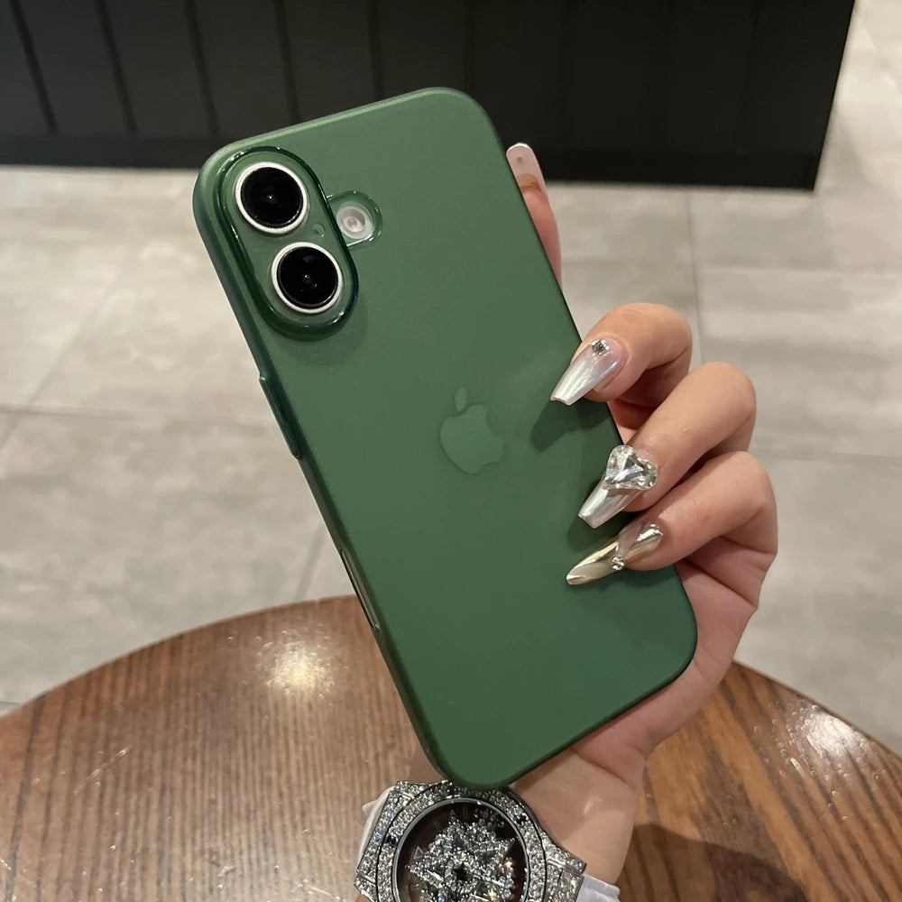 Ultra Thin PP Case For iPhone 17 16 15 14 13 12 11 Pro Max 16 15 Plus Matte Cover For iPhone 17 Air Slim Clear Shockproof Case