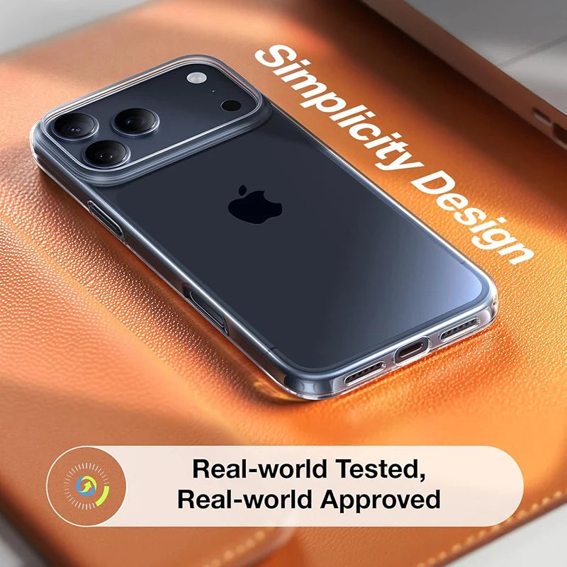 Luxury Hard PC Case for iPhone 17 Pro Max Case Ultra Thin Transparent Case for iPhone 17 Air Phone Back Cover Shell Fundas Coque