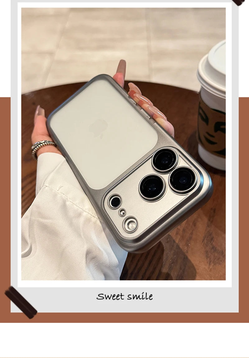 Luxury New Ultrathin UV Plating Matte Anti Slip 17 Pro Max Phone Case for iPhone 17 Lens Film Protect Translucent Hard PC Cover