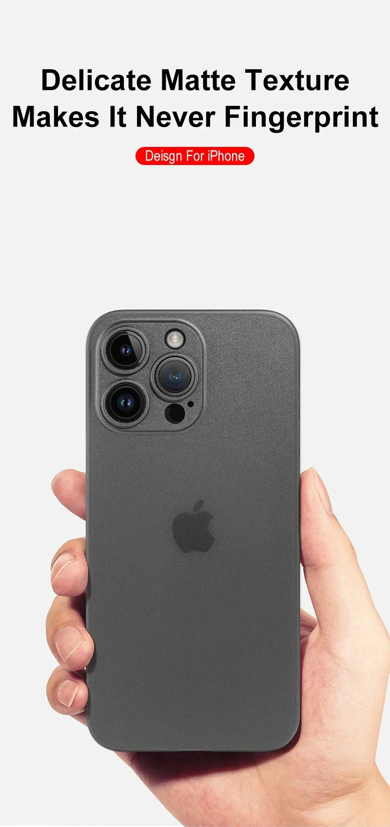 0.3mm Ultra Thin Clear Matte PP Hard Ultra Slim Case For Iphone 17 Air 17PRO 16 15 14 13 12 11 Pro Max Shell Silm Back Case