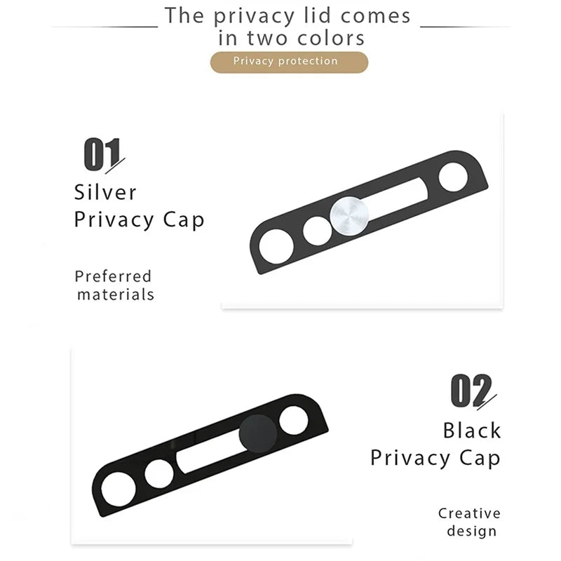 Utral Thin WebCam Cover Privacy Front Phone Lens Cover For iPhone XR 11 12 13 14 15 16 Pro Max Mini Camera Slider Protector Case