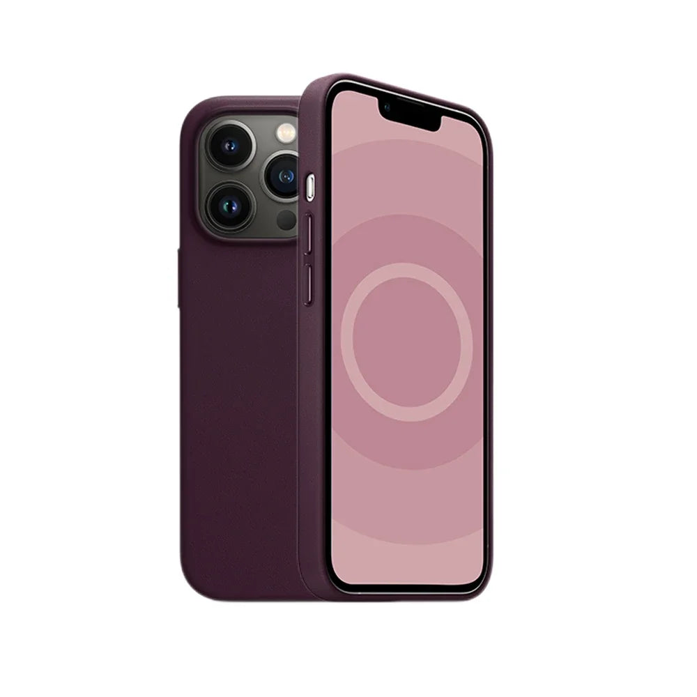 Original  Case Magsafe Leather Magnetic Case For iPhone 13 Pro Max Plus Case Wireless Charging Drop Protect Cover