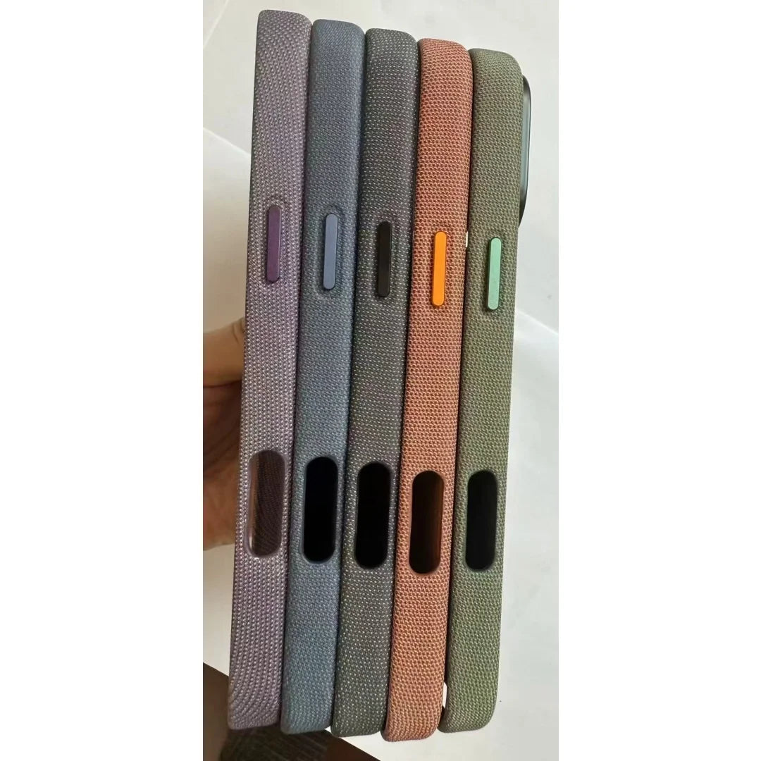 OP MagSafe Techwoven Magnetic Case for IPhone 17 Pro Max 17 Original Cases Wireless Charging Full Protect Cover with Packet Box