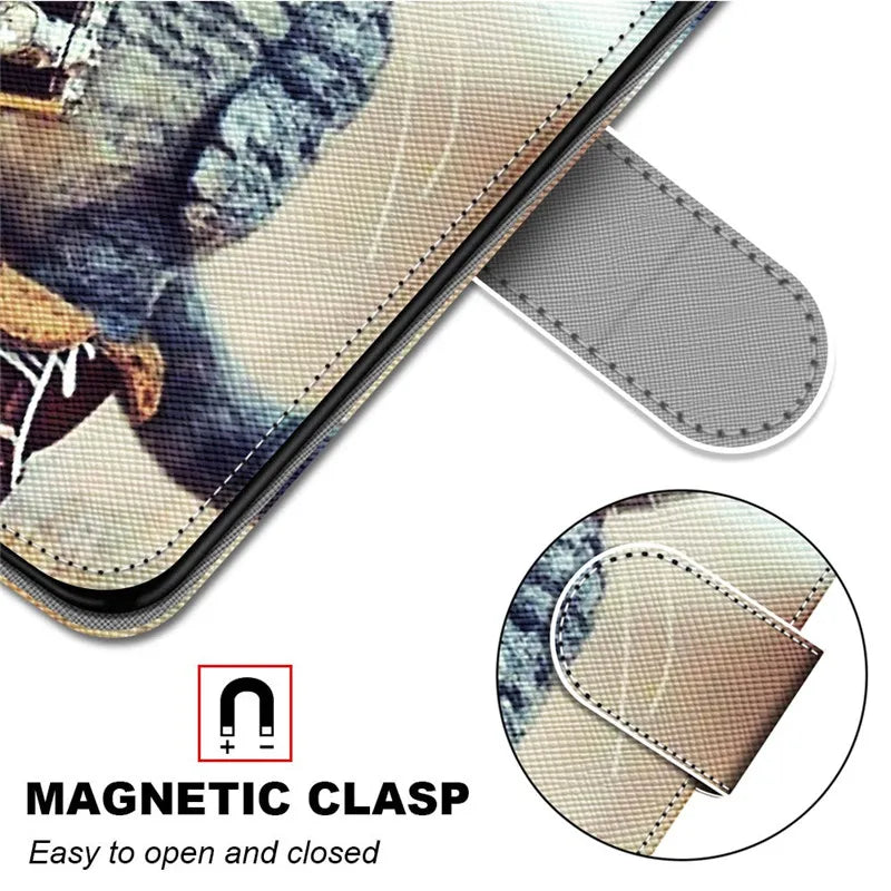 For iPhone 14 Pro Max Case Fashion PU Leather Flip Wallet Case on for Funda iPhone 11 12 13 14 Pro Max 14 Plus Phone Cover Coque