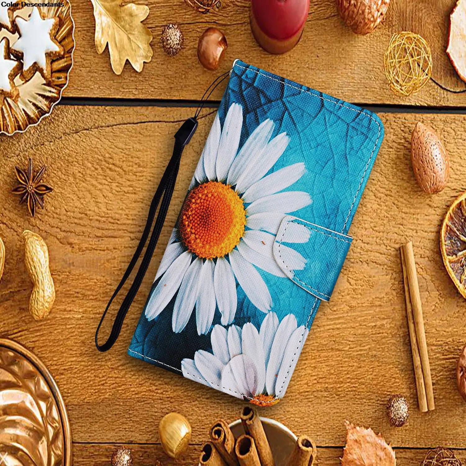 Painted Leather Case For iPhone 12 13 Pro Max mini SE 2020 15 Flip Wallet Card Slot Holder Phone Book Cover Flower Butterfly Cat
