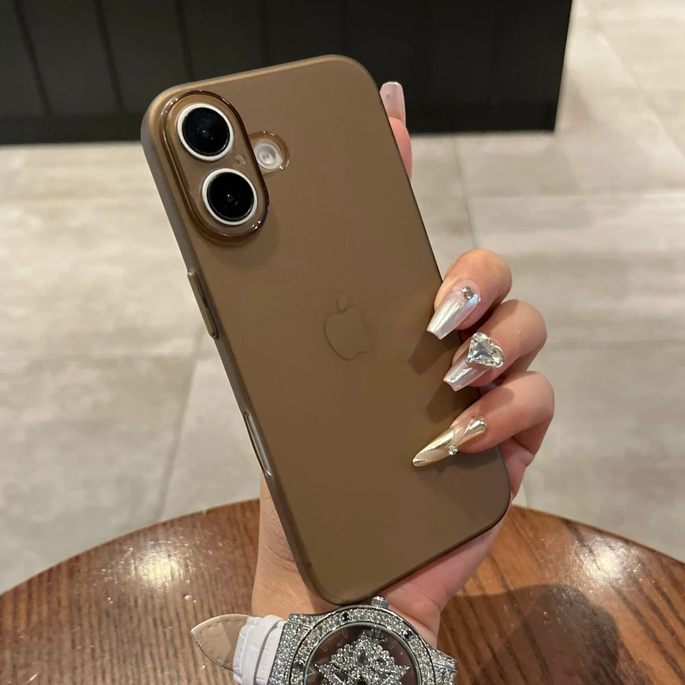 Ultra Thin PP Case For iPhone 17 16 15 14 13 12 11 Pro Max 16 15 Plus Matte Cover For iPhone 17 Air Slim Clear Shockproof Case