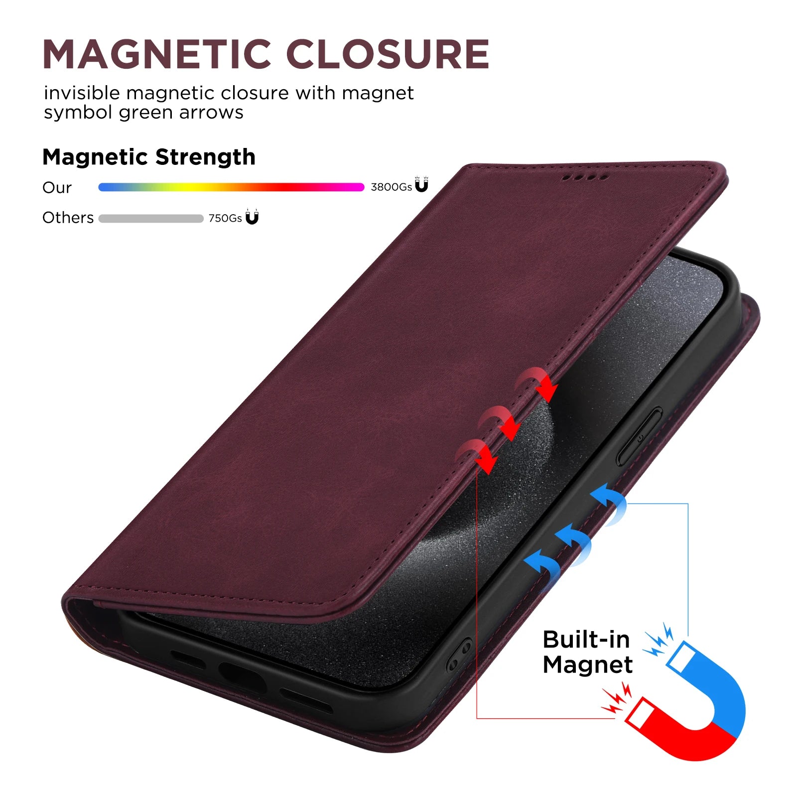 PU Leather Wallet Phone Case For iPhone 16E 16 Pro Max  15 Plus 14 13 12 Flip Cover Protective Magnetic With Picture Frame