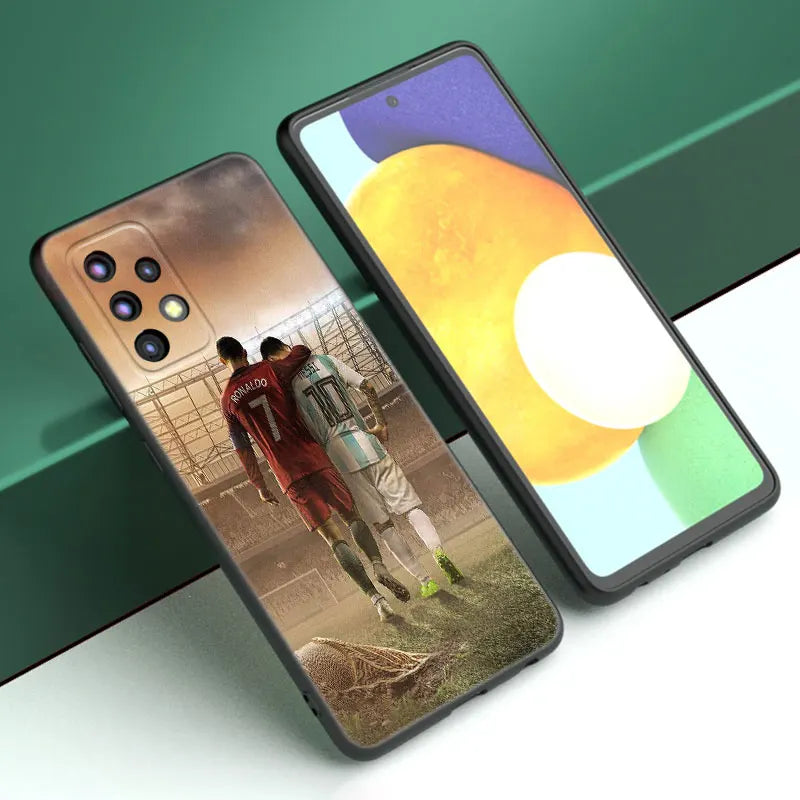 Neymar Mbappe Football Phone Case For Samsung A13 A22 A24 A32 4G A33 A34 A35 A52S A53 A54 A55 A73 5G A06 A12 A14 A15 A23 A51